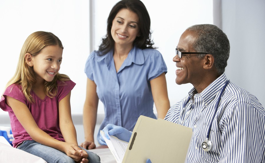 Doctor with patient in Australia