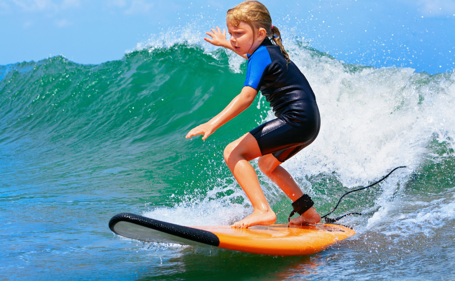 kid surfing 