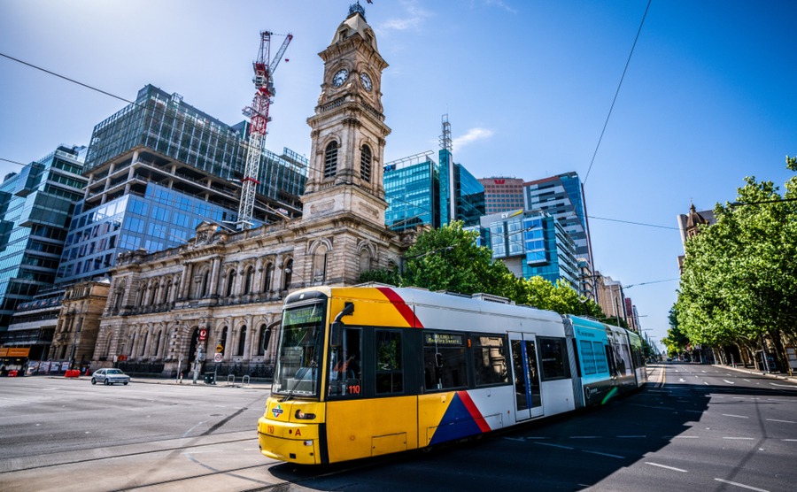 Adelaide has quite a comprehensive public transport system. Keitma / Shutterstock.com