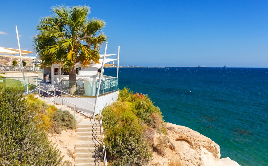 Houses overlooking Governor's Beach are highly desirable. luckyraccoon / Shutterstock.com | Winter sun in Cyprus