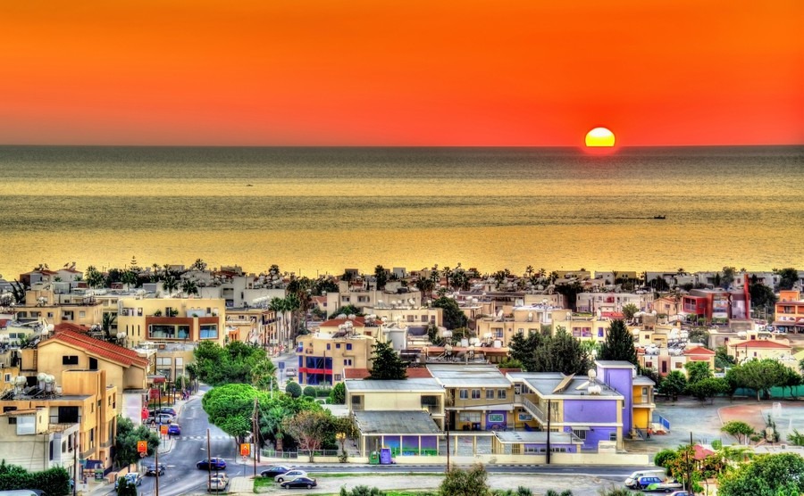 sunset-above-the-city-of-paphos-cyprus