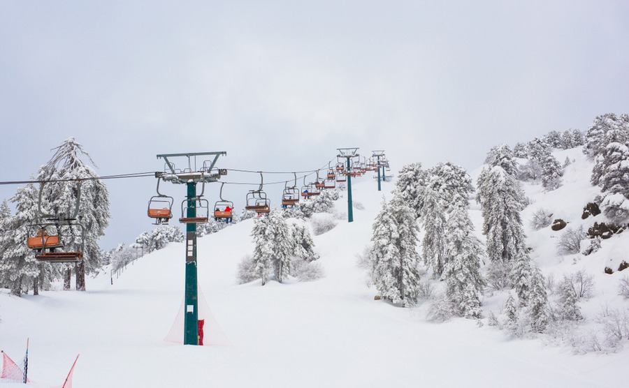 Skiing in Cyprus: a winter wonderland