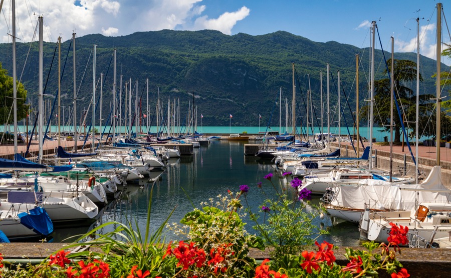 The Lac du Bourget in Aix-les-Bains.