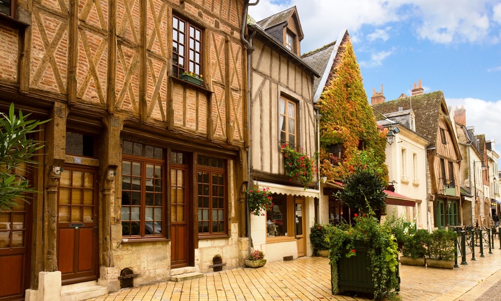 France - Wooden houses in France