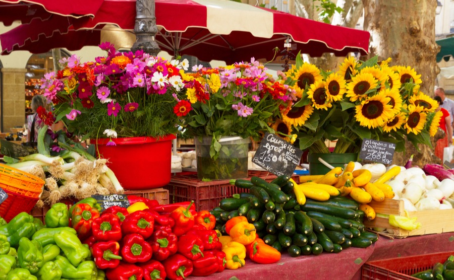 Spending a morning browsing the local market is one of the great joys of village life in France.