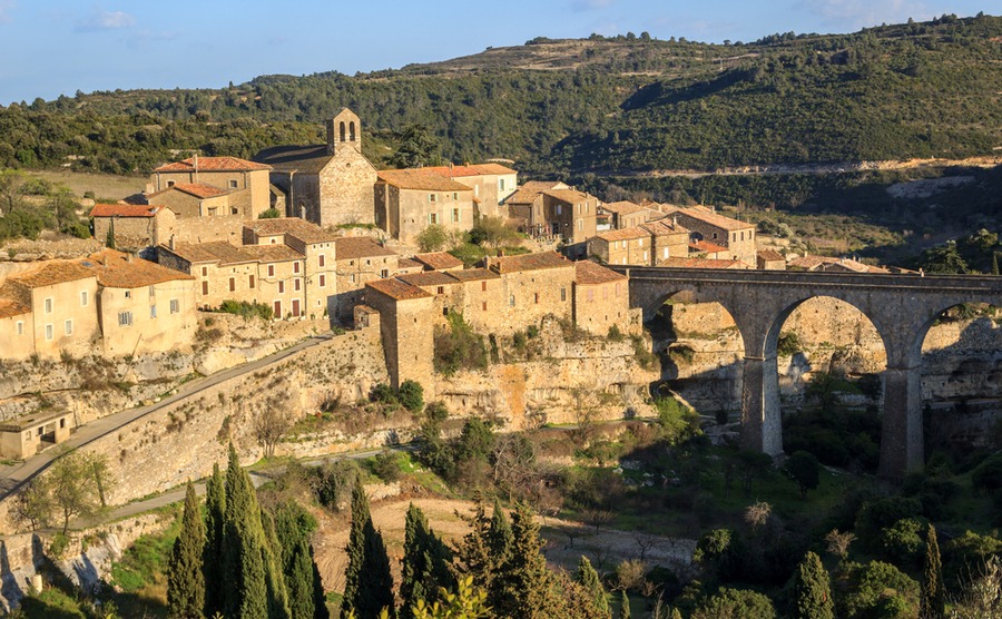 The ancient Cathar village of Minerve.