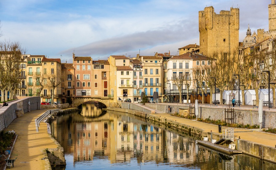 The historic city of Narbonne.