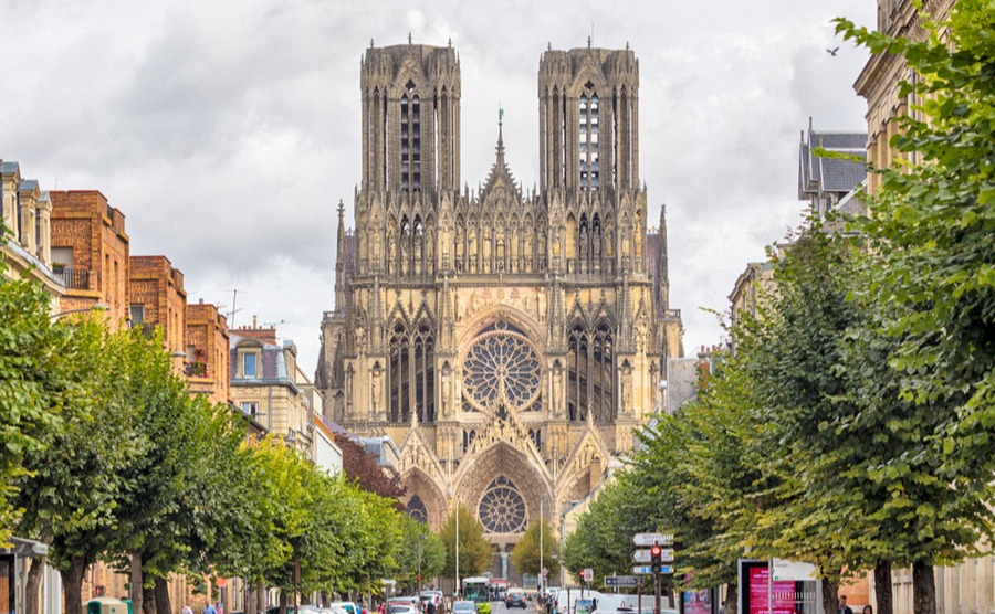 Reims is known for its champagne and its cathedral. Oliver Hoffmann Shutterstock.com