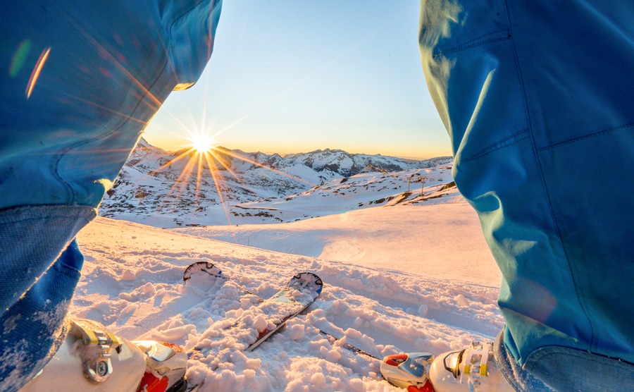 Skiing can be another part of a healthy lifestyle in France