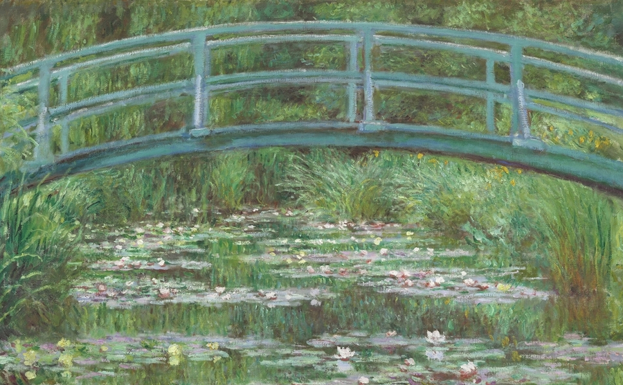 Water lilies by Monet. 
