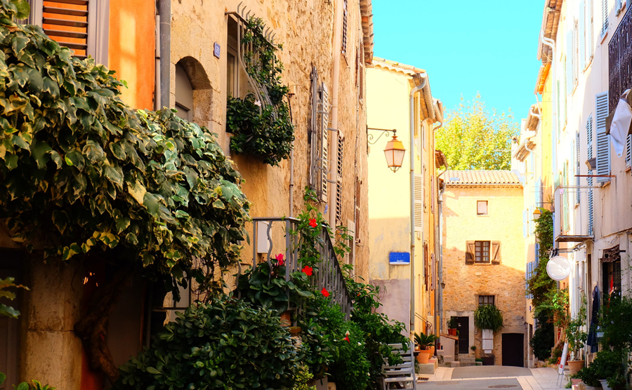 Old buildings in the Valbonne.