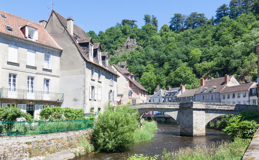 The Pont de Terrade in Aubusson.