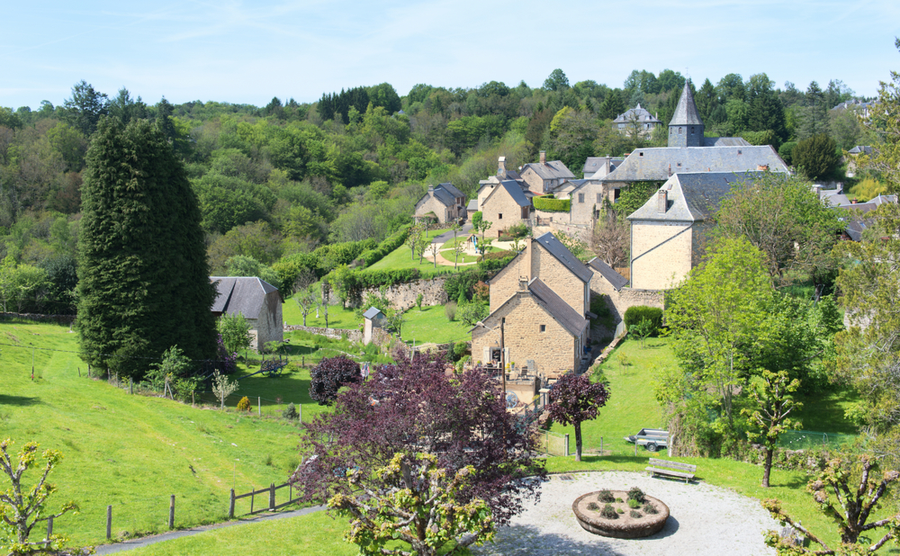 The village of Treignac.