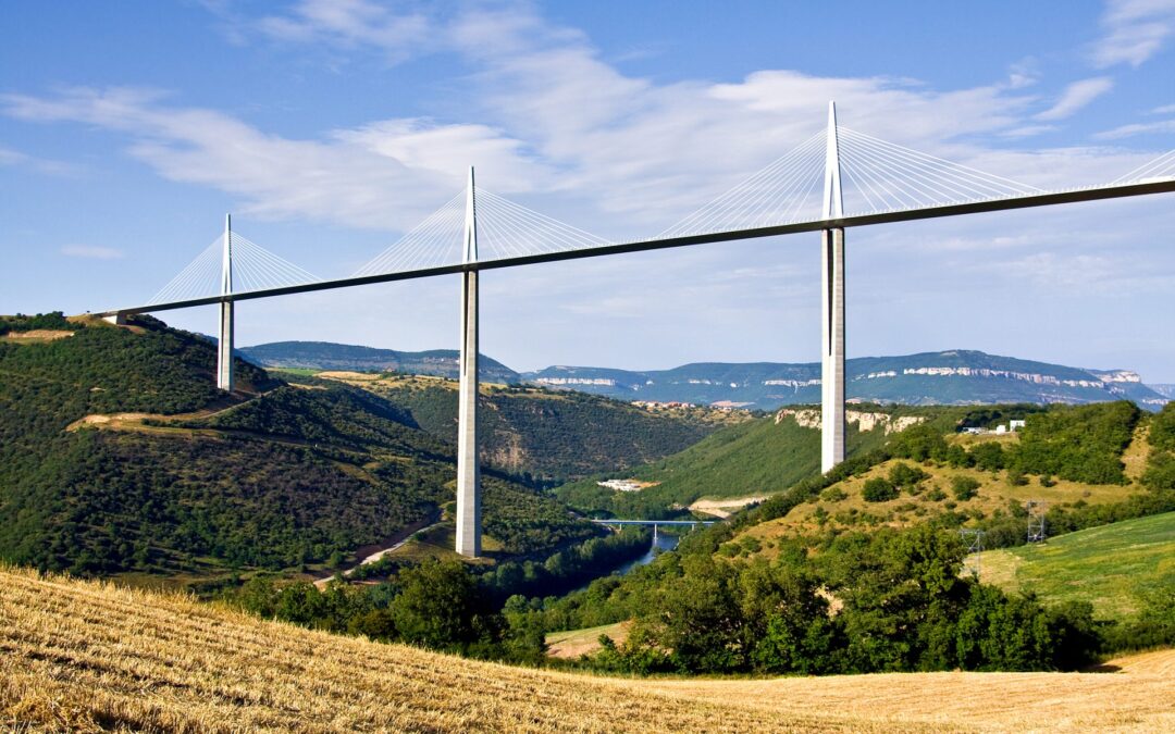 Driving south via the Millau Viaduct