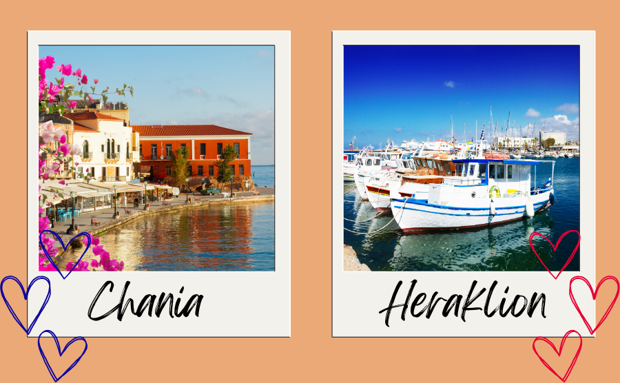 Chania or Heraklion: uncover Crete city for you