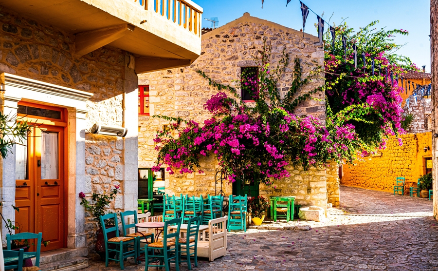  the traditional village of Mani in Peloponnese Greece