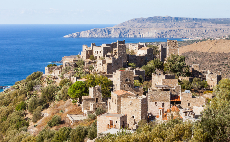 The famous tower houses of the western Peloponnese.
