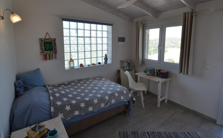 bedroom in a Crete home. 