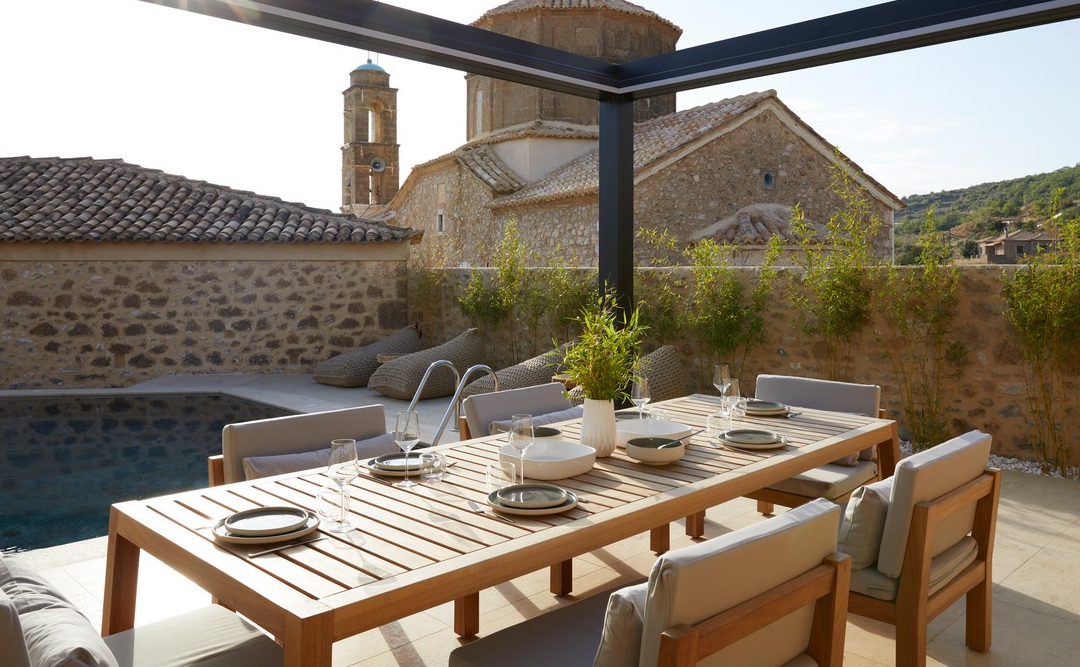 outside dining area