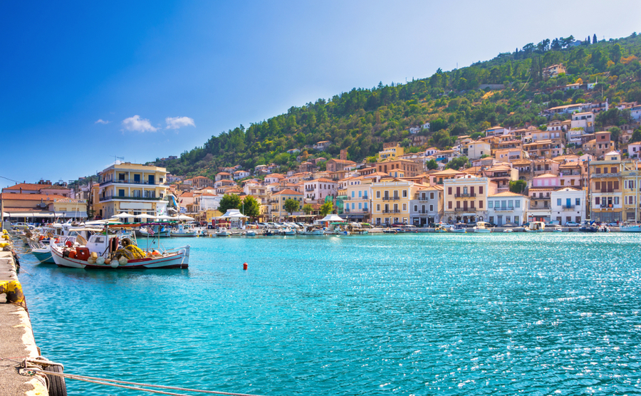 Gytheio is a lively coastal town with plenty of tavernas and bars.