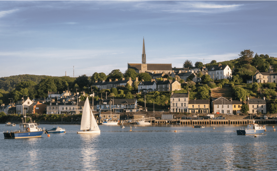 The seaside town of Crosshaven in County Cork.