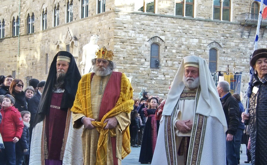 Befana festival in Urbania - Epiphany in Italy 