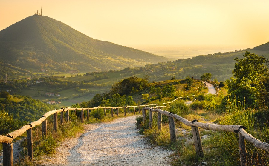 The Euganean Hills are a perfect place to buy a home in the Veneto if you want rural tranquility.