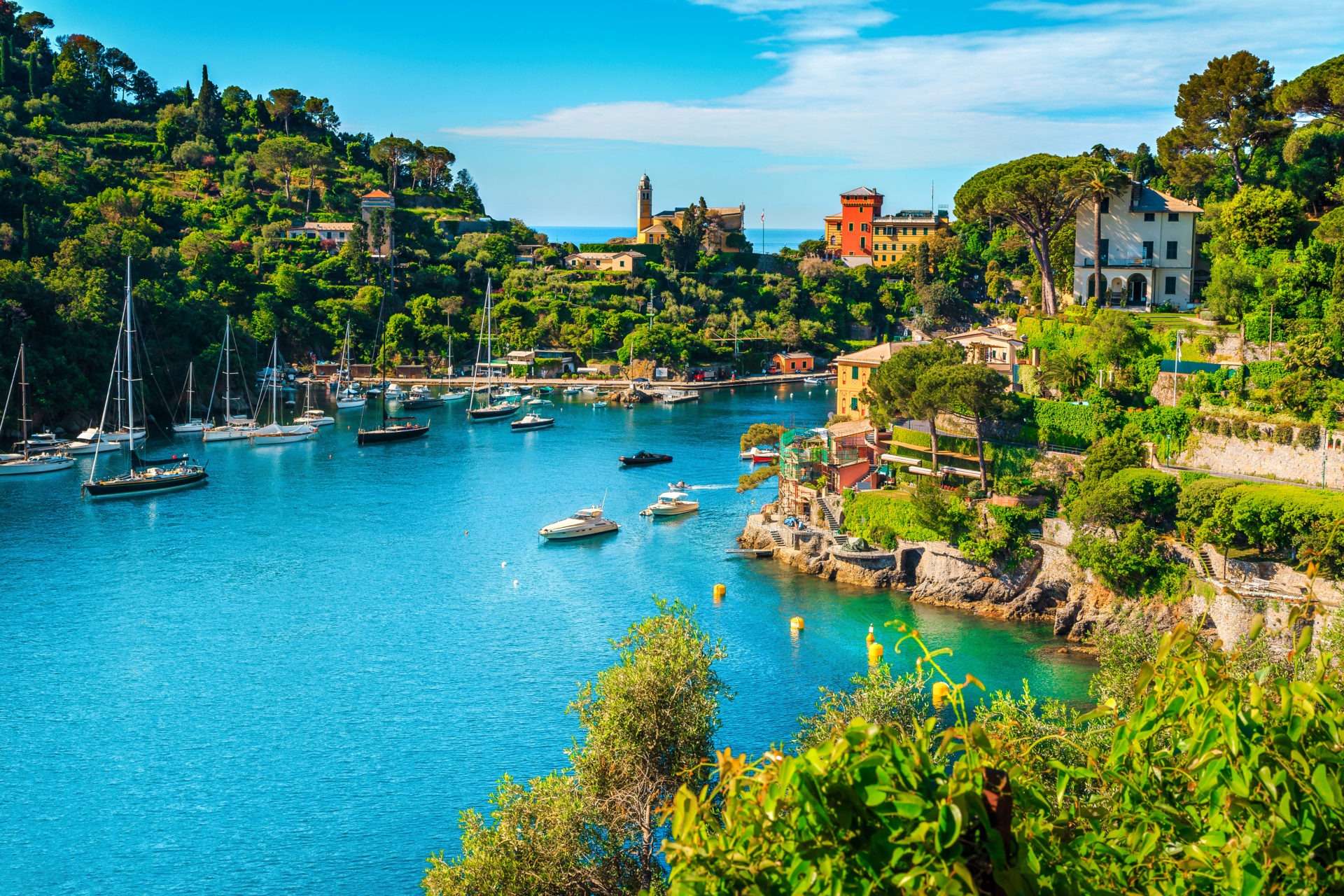 Vacation resort in Portofino, Liguria.