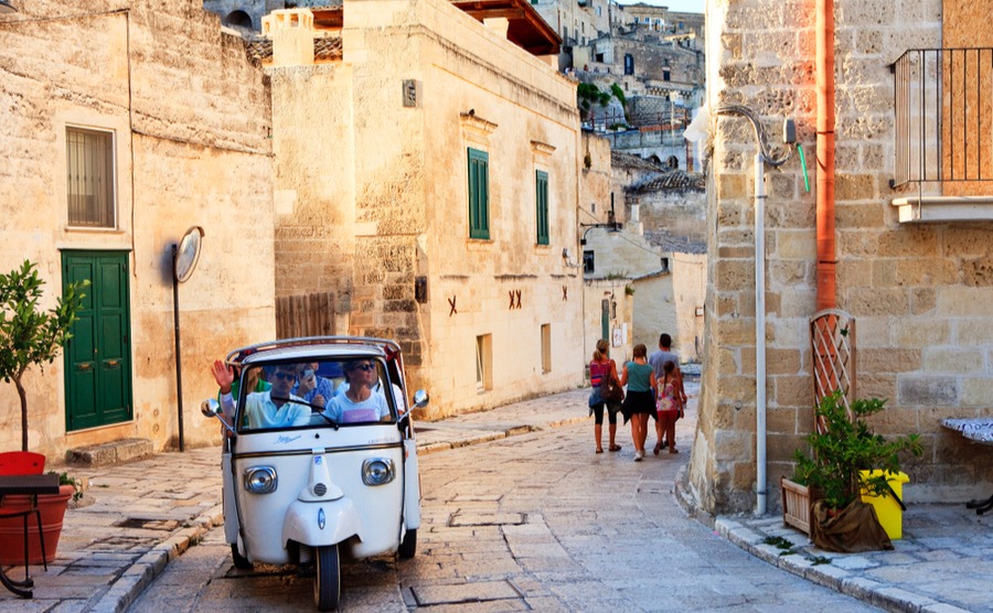 The streets of Matera