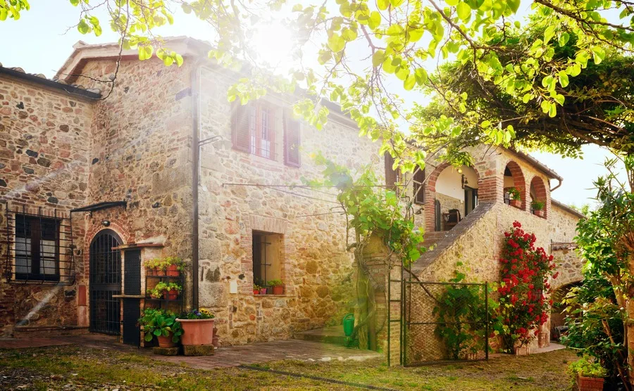 Traditional Italian villa, Tuscany, Italy