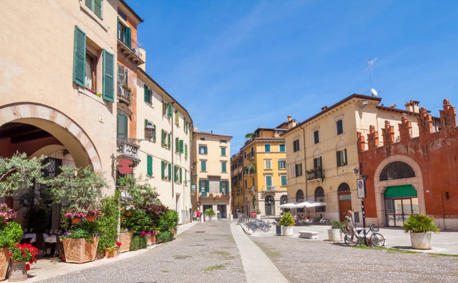 Verona's many squares and alleyways are a pleasure to explore.