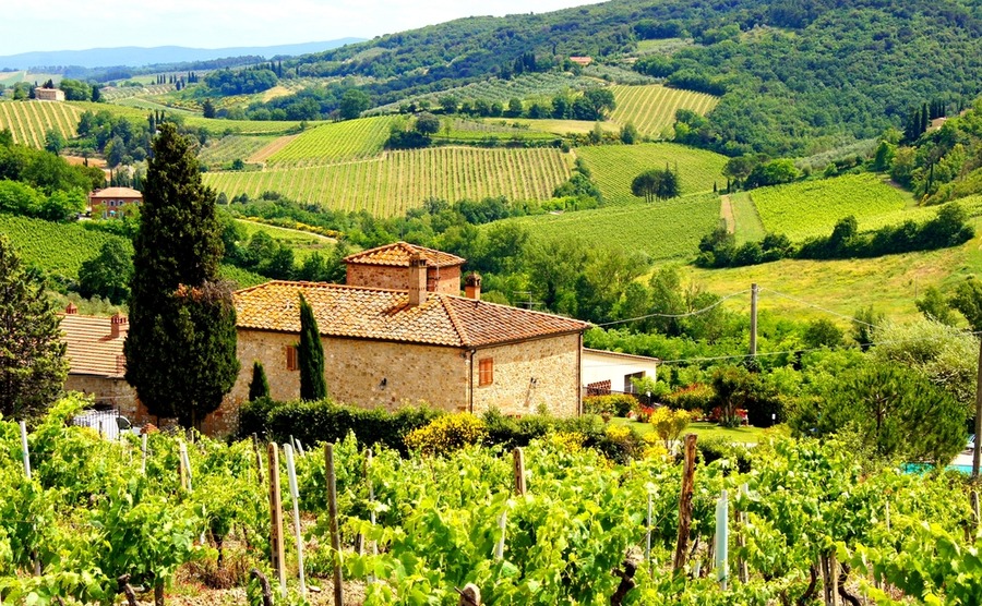 Homes in the Italian countryside