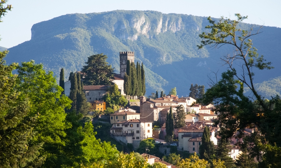The village of Barga, in the province of Lucca