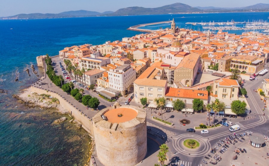 The city of Alghero is one of the most beautiful in Sardinia.