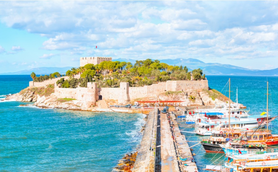 Pigeon Island in Kusadasi.