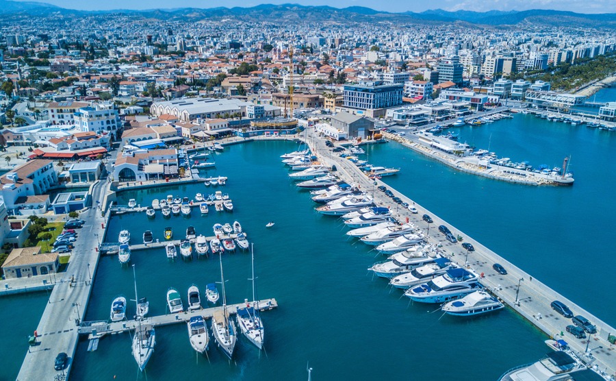 Limassol marina has a number of international offerings as well as local Cypriot food.