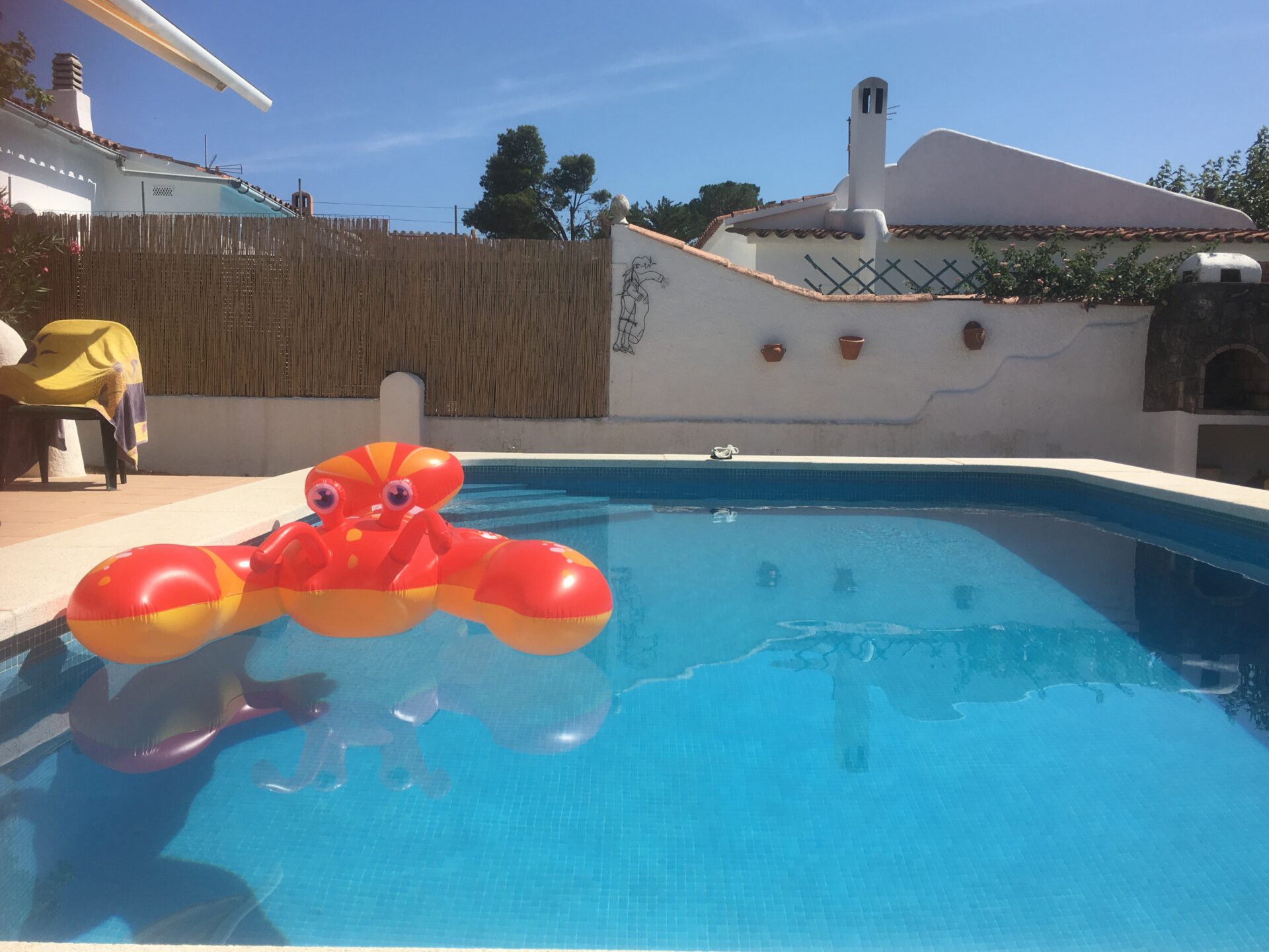 swimming pool with float. 