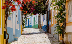 A series of houses in Portugal.