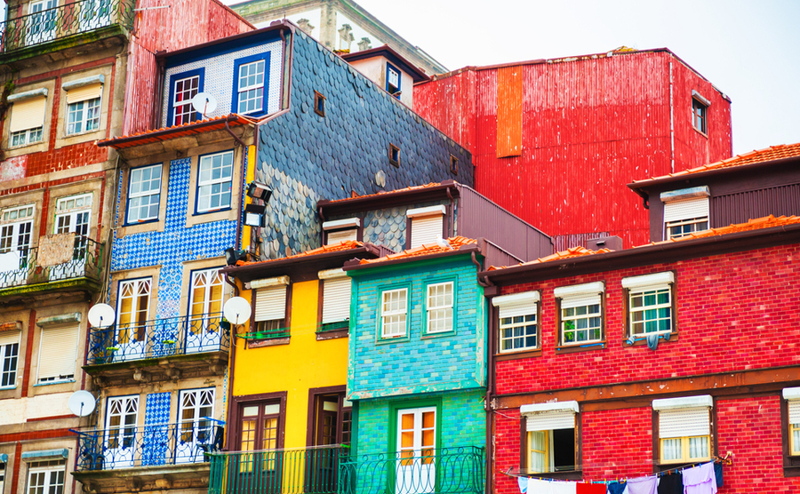 houses in Portugal. 