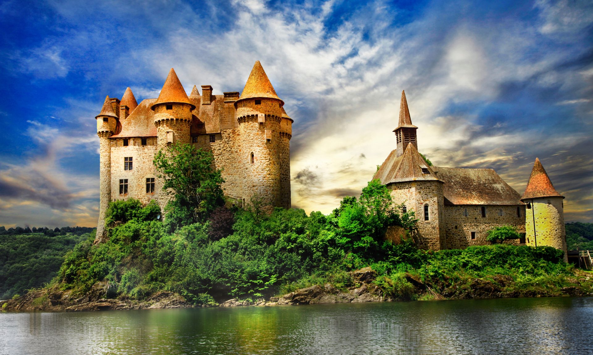 The Château de Val is a stunning 15th century 'fairy tale' castle located in Auvergne