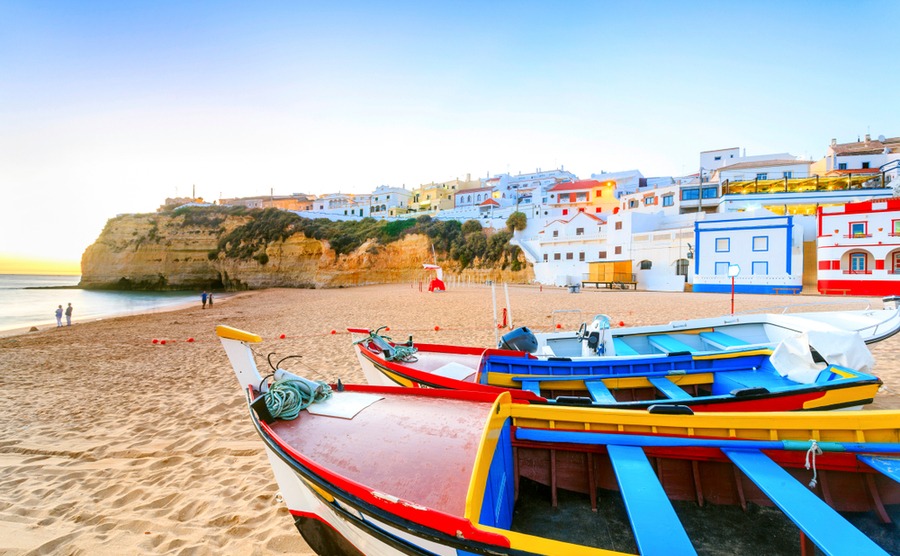 Carvoeiro, one of the six Blue Flag beaches in the vicinity of Lagos.