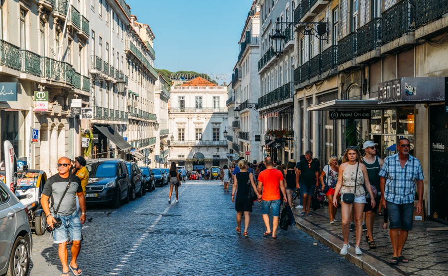 Chiado sits between the Bairro Alto and the Baixa Pombalina.