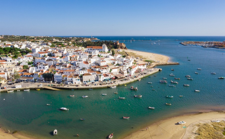 The small village of Ferragudo is popular among locals working Portimao.