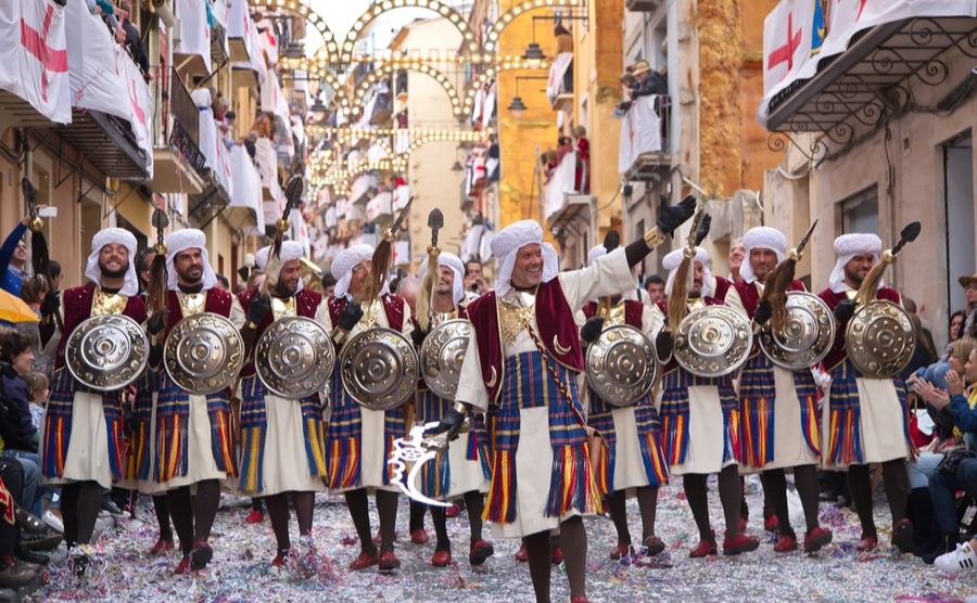 Alcoy is famous for its annual Moros y Cristianos festival.