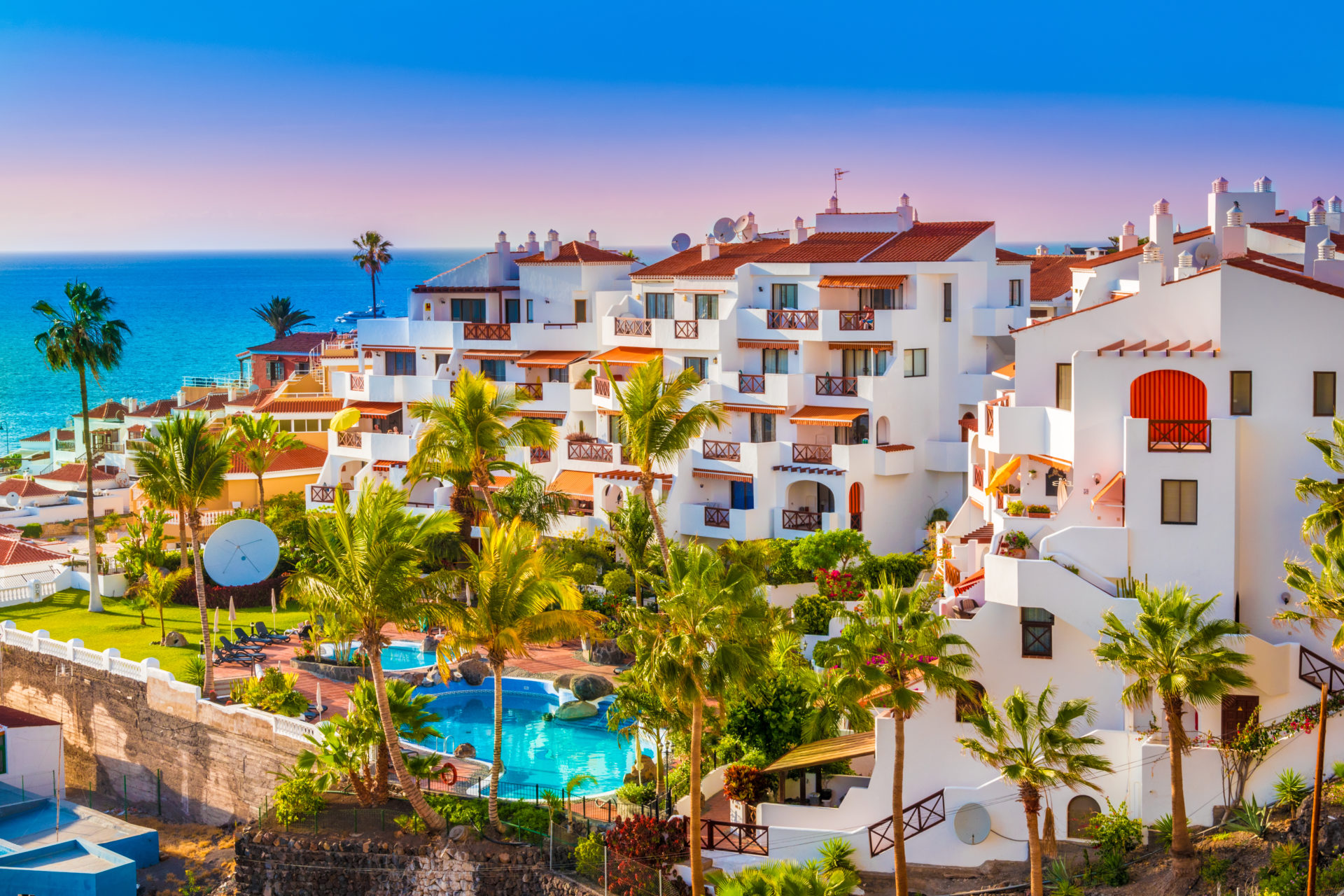 Apartments with pool and sea views, Tenerife, Canary Islands