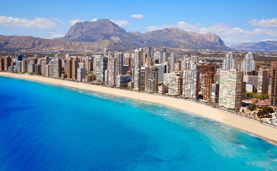 Benidorm has the highest concentration of English-speakers in Spain.