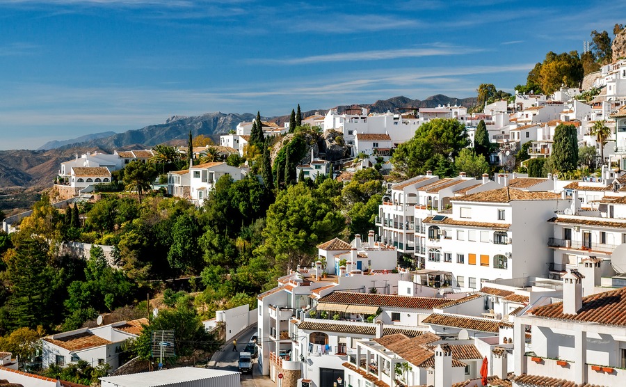 Charming little white village of Mijas. Costa del Sol, Andalusia. Spain