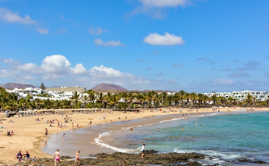 You have five beaches to choose from in Costa Teguise.