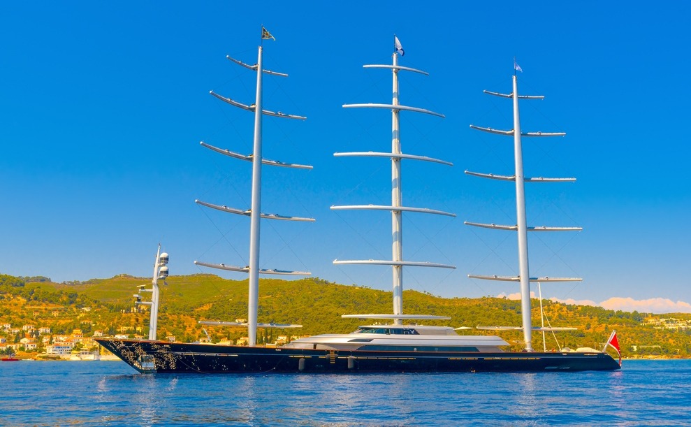 Which celebrity in the Costa Brava stayed on the Maltese Falcon?