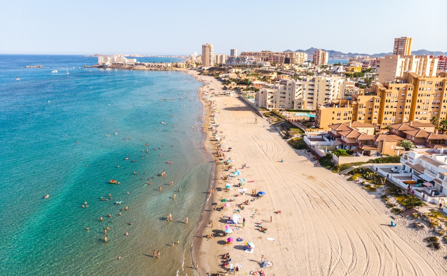 The Mar Menor is one of the more unusual areas to buy property in Spain, as it faces onto two seas.